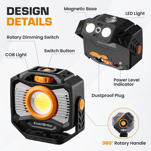 Everbrite 2000lm rechargeable - 2000lm,